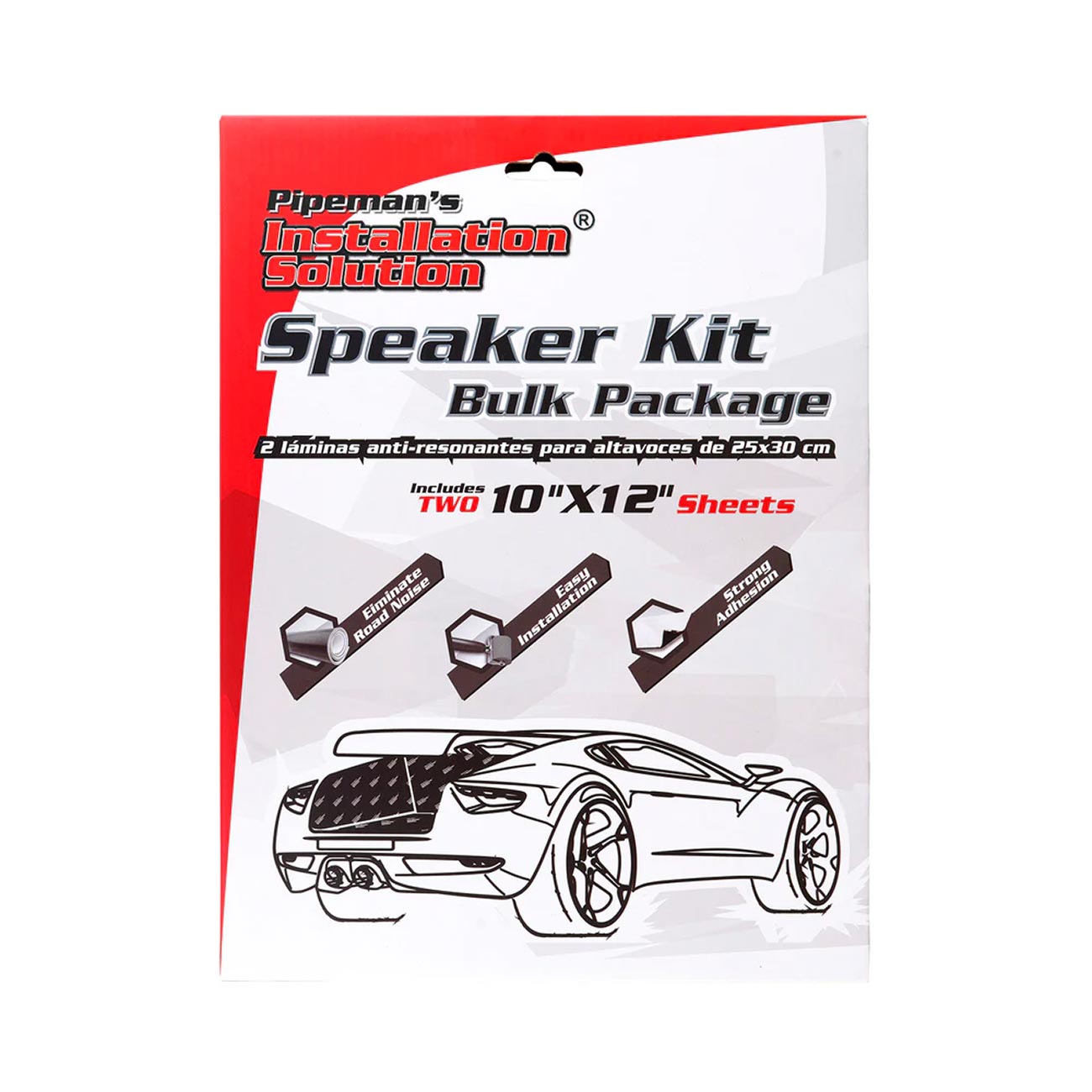Nippon Installation Solution Sound Dampening Mat Speaker Kit - (2) 10 x 12 Inch Sheets