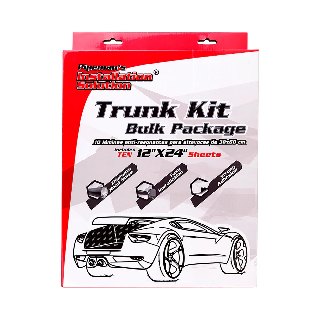 Nippon Installation Solution Sound Dampening Mat Trunk Kit (10 Sheets, 12" x 24")