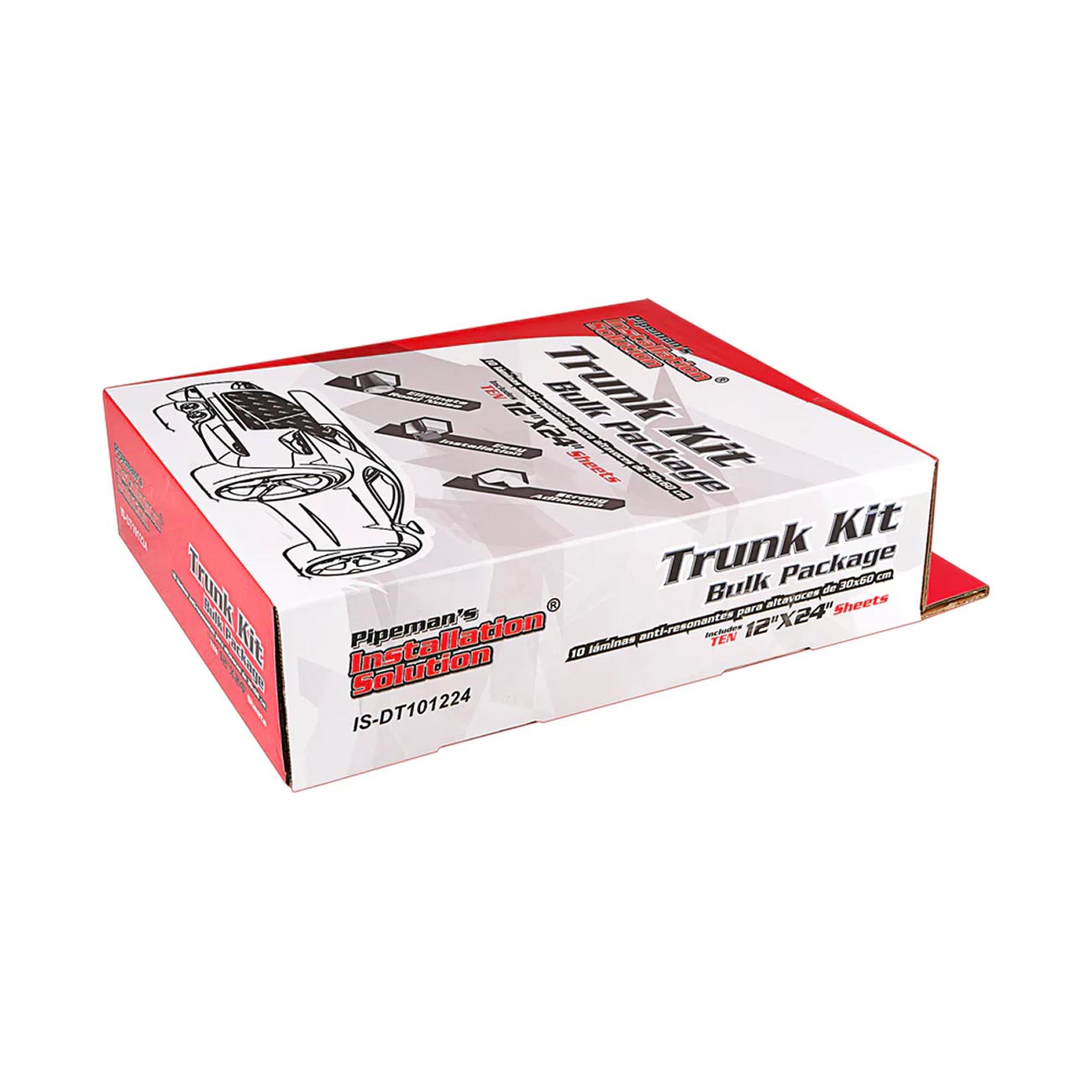 Nippon Installation Solution Sound Dampening Mat Trunk Kit (10 Sheets, 12" x 24")