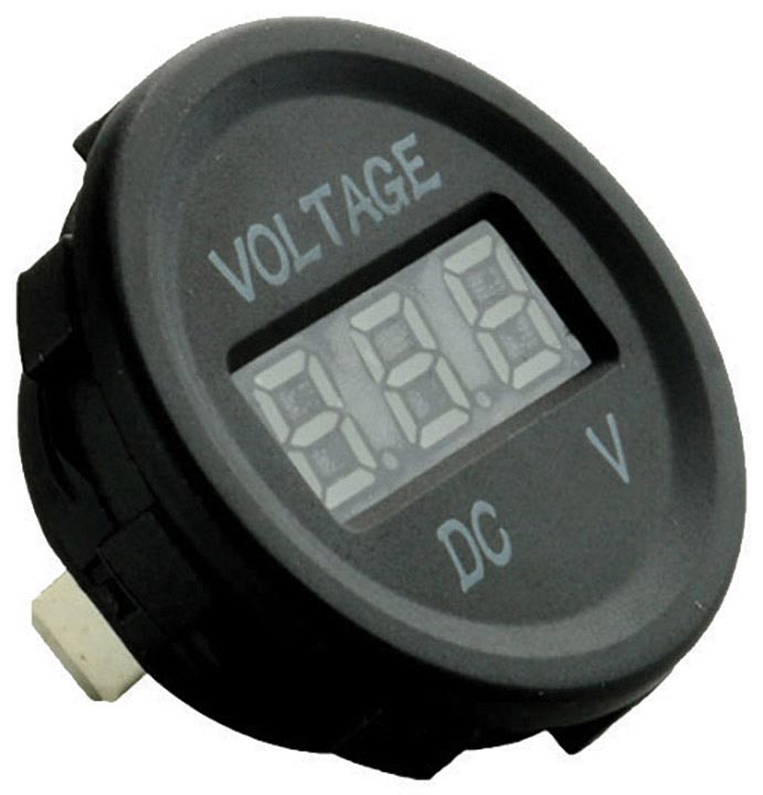 Nippon LED Digital 12-24 Volt Meter - Reliable Voltage Monitoring