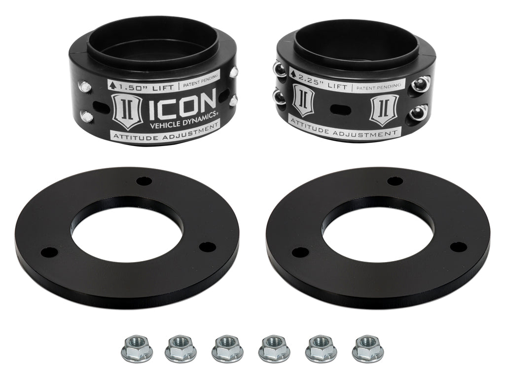 ICON Alloys - IVD6130B - Suspension Leveling Kit - 17-20 FORD RAPTOR .5-2.25" AAC FRONT LEVELING KIT - P/N: IVD6130B