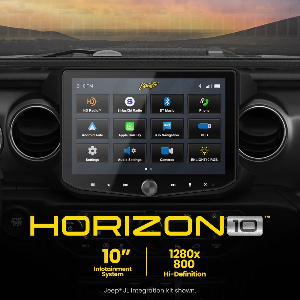 Stinger IX210 10.1-inch FLOATING MULTIMEDIA INFOTAINMENT DISPLAY SYSTEM