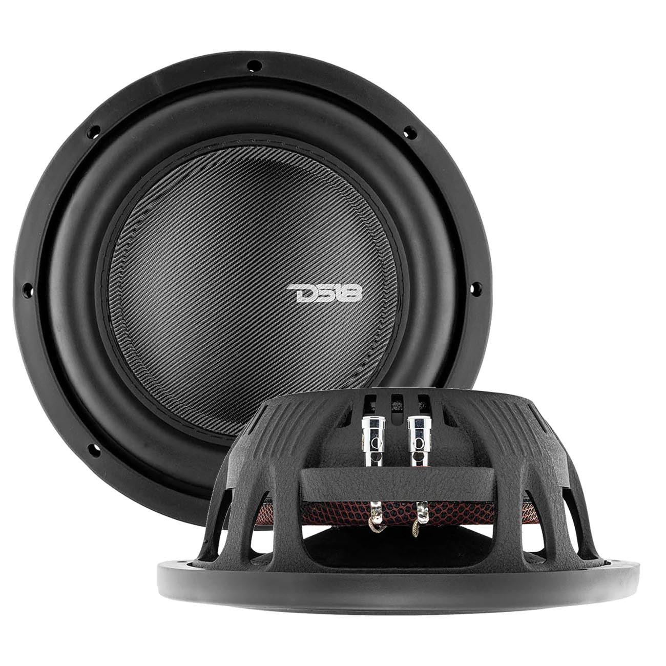 DS18 IXS Shallow 10-Inch Woofer with 4 Ohm SVC at 1200 Watts