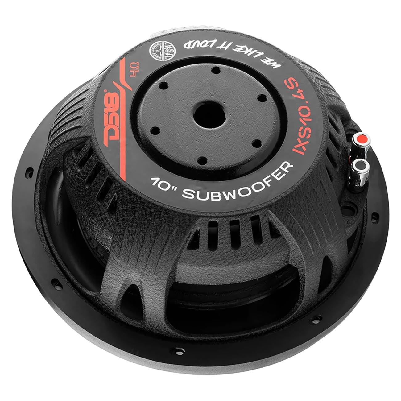 DS18 IXS Shallow 10-Inch Woofer with 4 Ohm SVC at 1200 Watts