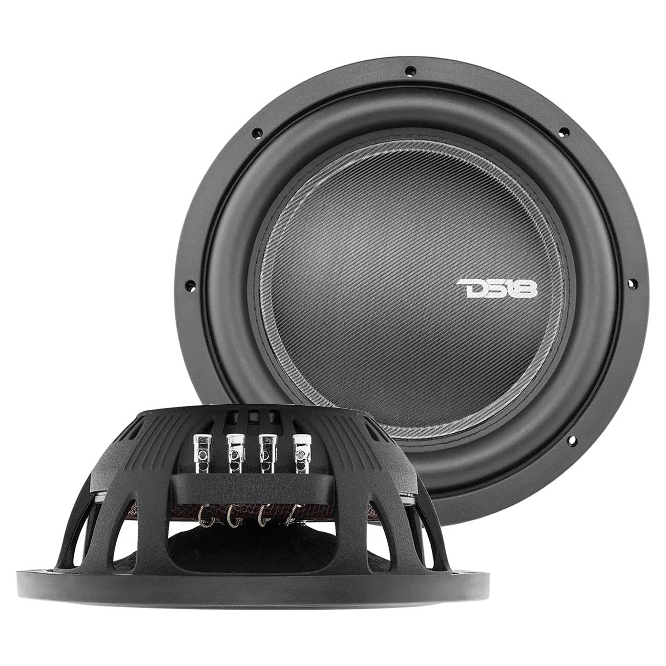DS18 12-Inch Shallow Mount Woofer with Dual 4 Ohm Voice Coils - Model IX S124D