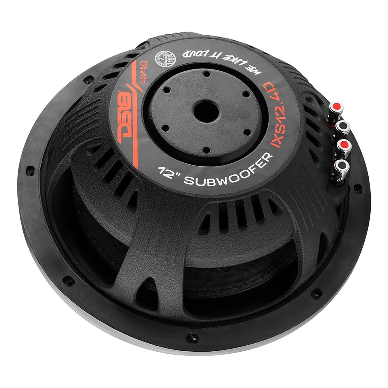 DS18 12-Inch Shallow Mount Woofer with Dual 4 Ohm Voice Coils - Model IX S124D