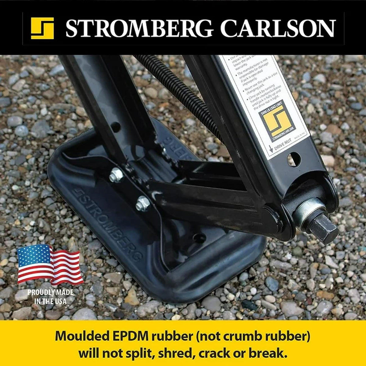 Stromberg EPDM Rubber Scissor Jack Shoes, 2-Pack