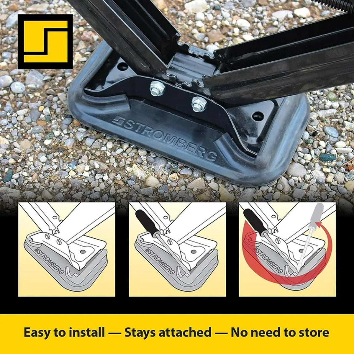 Stromberg EPDM Rubber Scissor Jack Shoes, 2-Pack