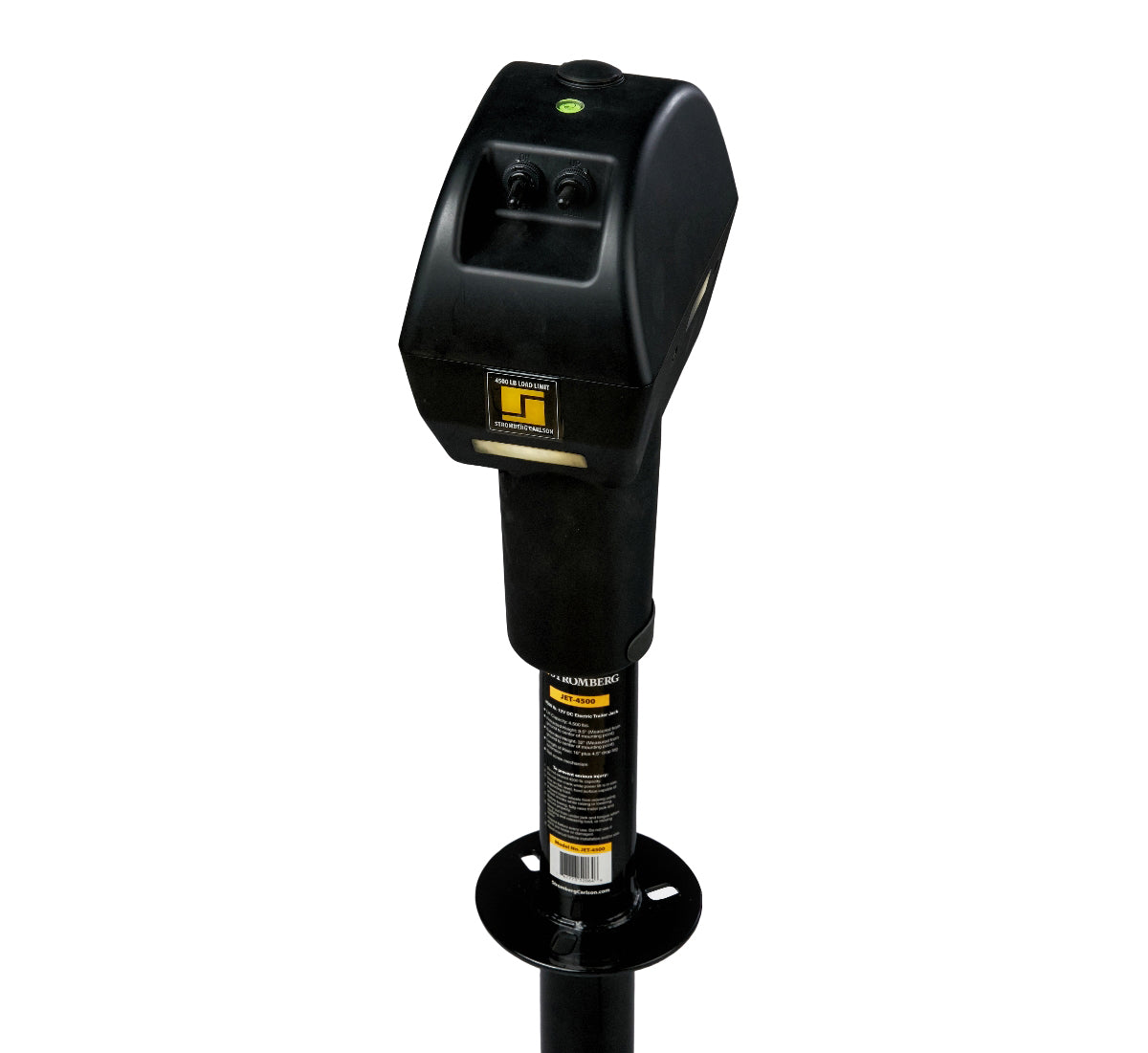 Stromberg Carlson 4500 lb Electric Trailer Tongue Jack, Black