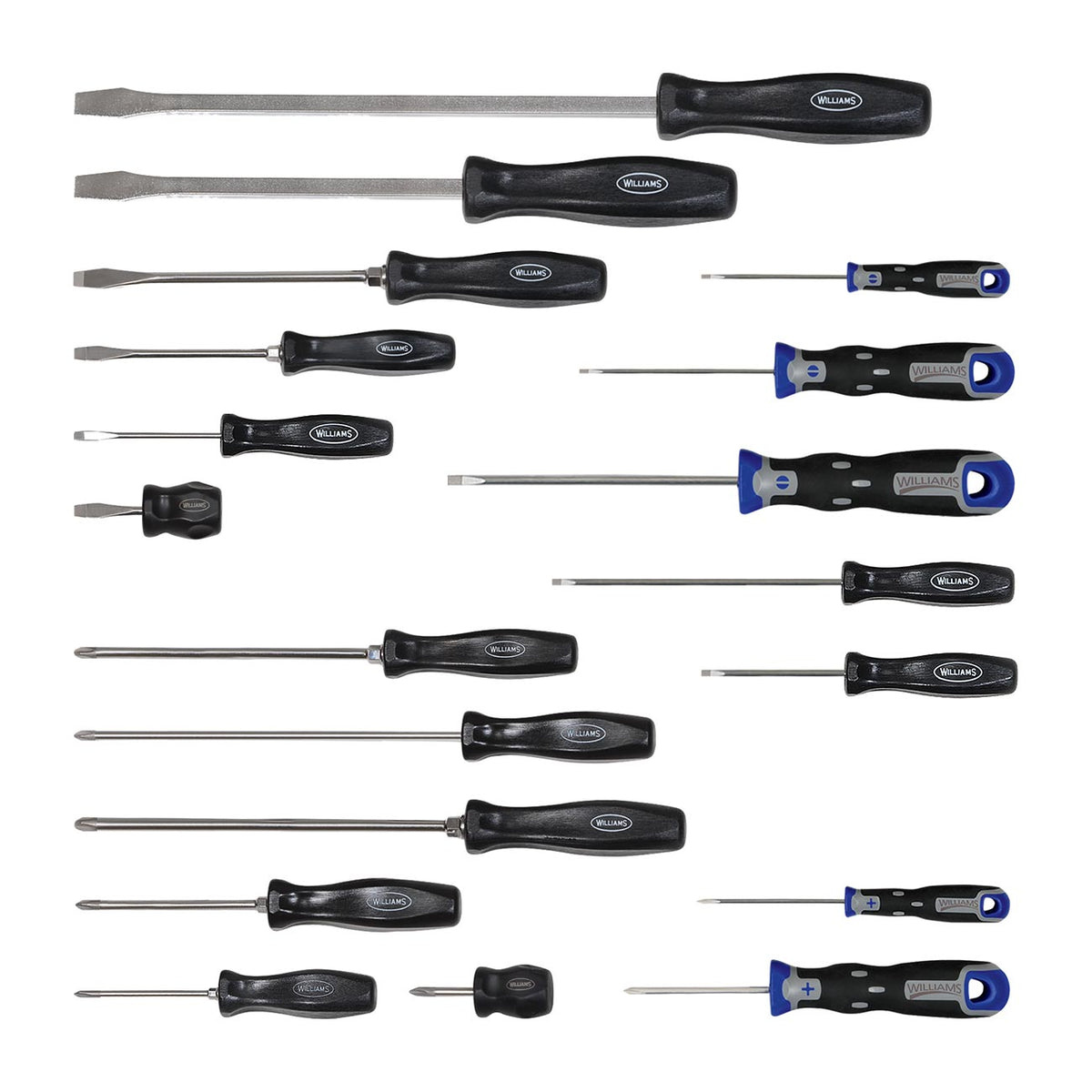 Williams JHW100P19MD Premium Mixed Screwdriver Set, 19-Piece