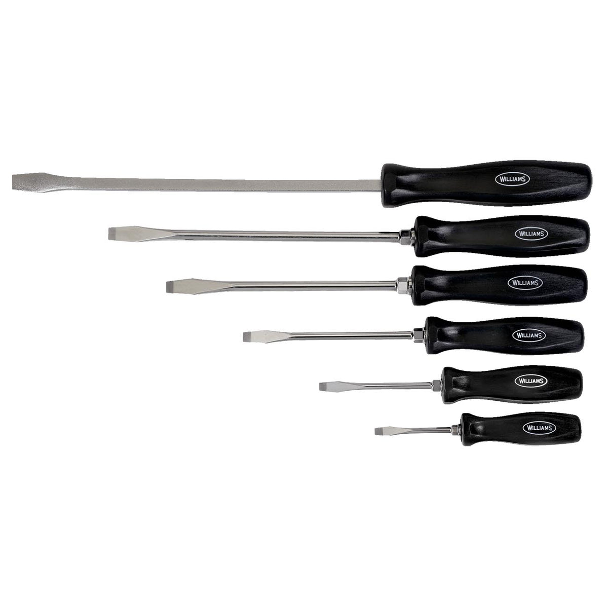 Williams Endurogrip Keystone Slotted Screwdriver Set, 6-Piece