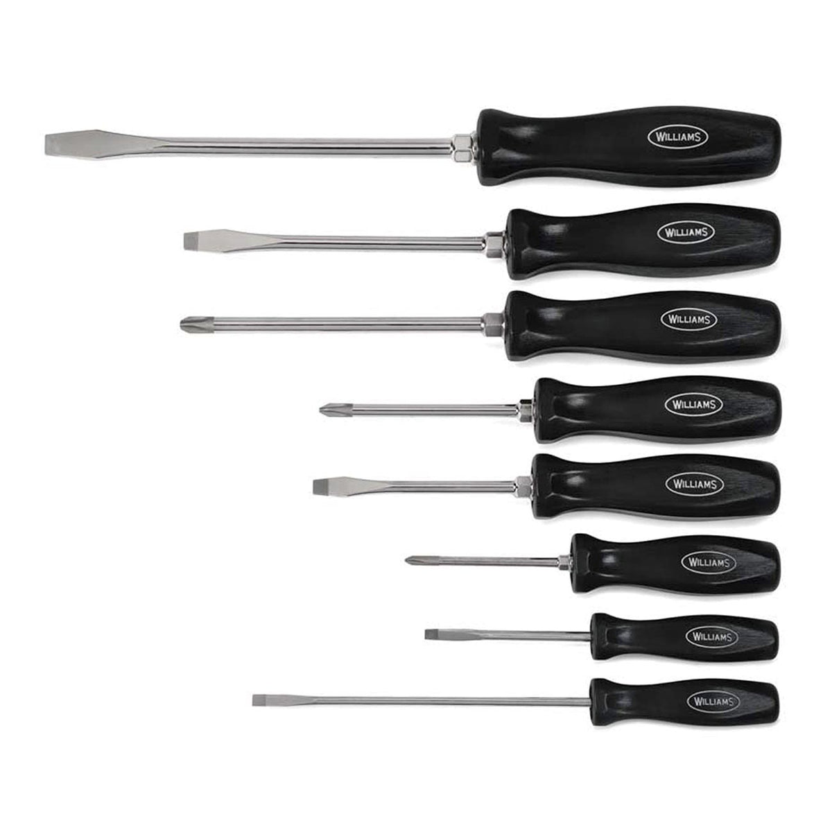 Williams JHW100P8MD Endurogrip Mixed Screwdriver Set, 8-Piece