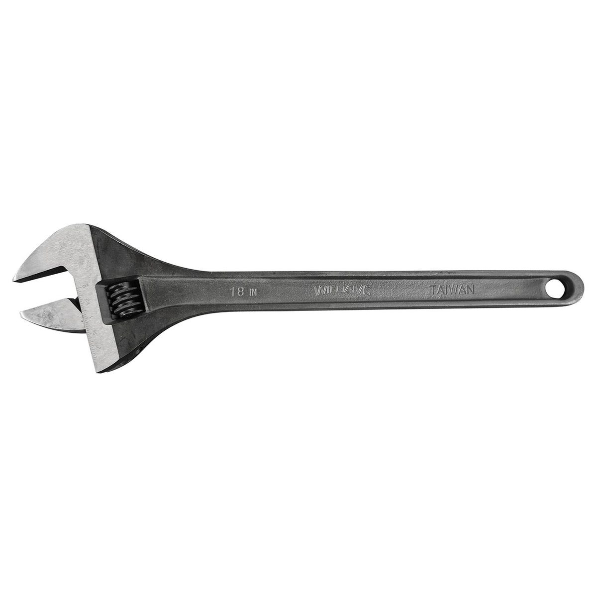 Williams JHW13618A Heavy-Duty 18-Inch Adjustable Wrench with Black Phosphate Finish