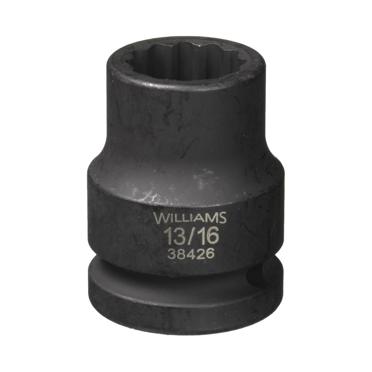 Williams JHW38426 13/16-Inch Shallow Impact Socket, 3/4-Inch Drive, 12-Point