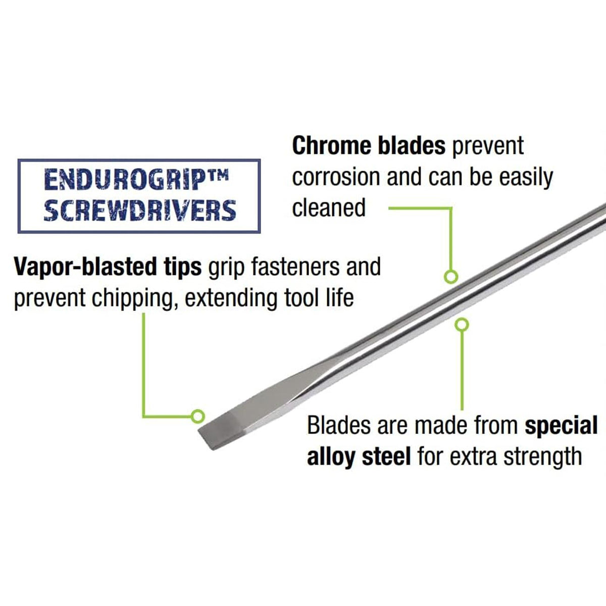 Williams Endurogrip Keystone Slotted Screwdriver 3/16 in. x 3 in. JHWSDR22