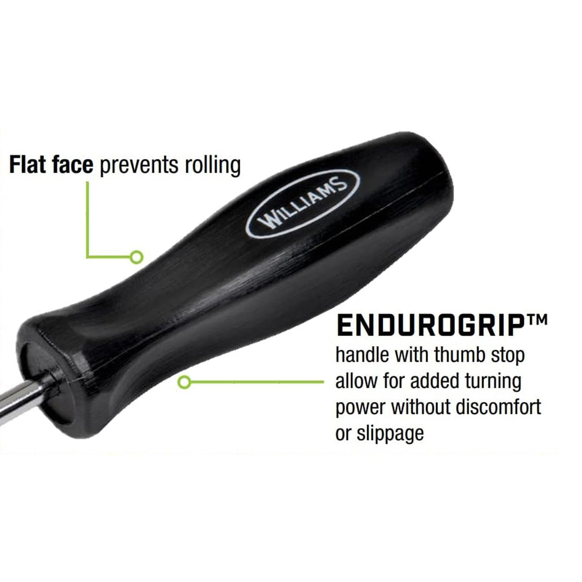 Williams Endurogrip Keystone Slotted Screwdriver 3/16 in. x 3 in. JHWSDR22