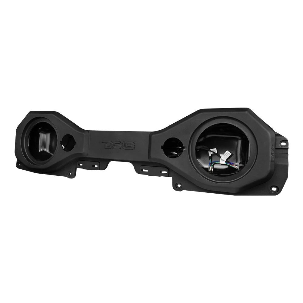 DS18 Overhead Bar System for JK/JKU Jeeps - Black with (2) 8-Inch Speakers and Tweeters