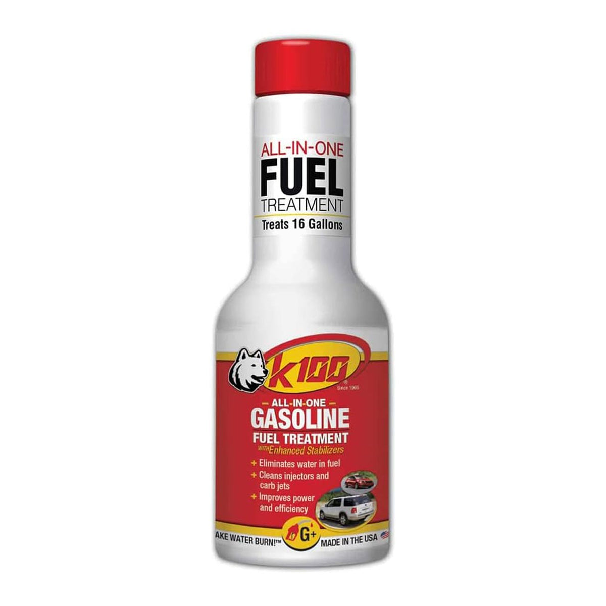 K100 K1008G Gasoline Fuel Treatment, 8 Ounce
