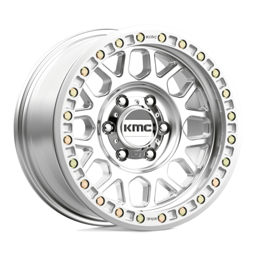 KMC KM234 Grenade Desert Beadlock 20x9 Wheel, 6x5.5 Bolt Pattern, -12 Offset, Machined Finish
