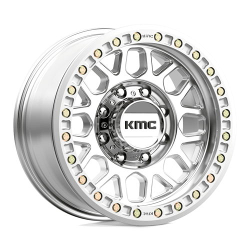 KMC KM234 Grenade Desert Beadlock Machined Wheel, 17-Inch, 8-Lug
