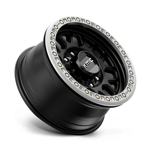 KMC KM234 Grenade Desert Beadlock Satin Black Wheel, 20x9, 8x6.5 Bolt Pattern, -12 Offset
