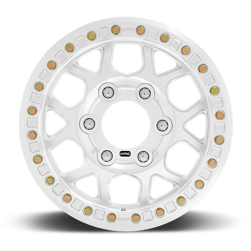 KMC KM444 Mesa Forged Beadlock 17x9 Wheel, 6x5.5-Inch Bolt Pattern, -12 Offset, Raw Machined