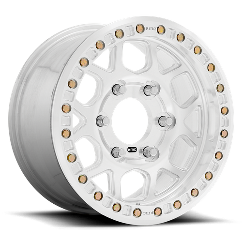 KMC KM444 Mesa Forged Beadlock 17x9 Wheel, 6x5.5 Bolt Pattern, +0 Offset, Raw Machined