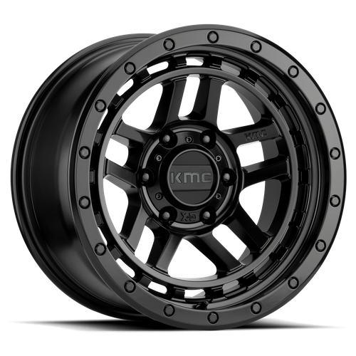 KMC KM540 Recon 17x8.5 Satin Black Wheel, 6x120 Bolt Pattern, 18mm Offset