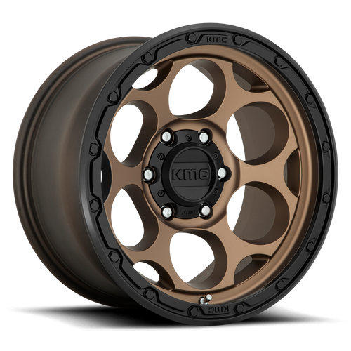 KMC KM541 Dirty Harry 17x8.5 Matte Bronze Wheel with Black Lip, 5x5 Bolt Pattern, 18mm Offset