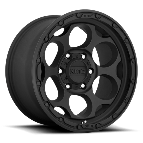KMC KM541 Dirty Harry 17x8.5 6x5.5 Textured Black Wheel with 18mm Offset