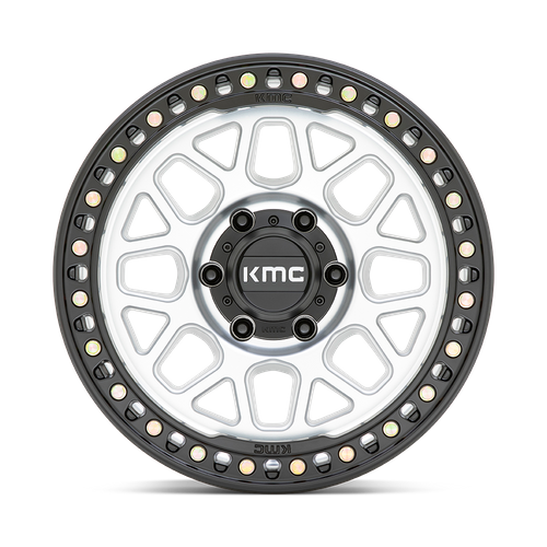 KMC KM549 GRS 18x8.5 Wheel, 8x170 Bolt Pattern, Machined with Satin Black Lip
