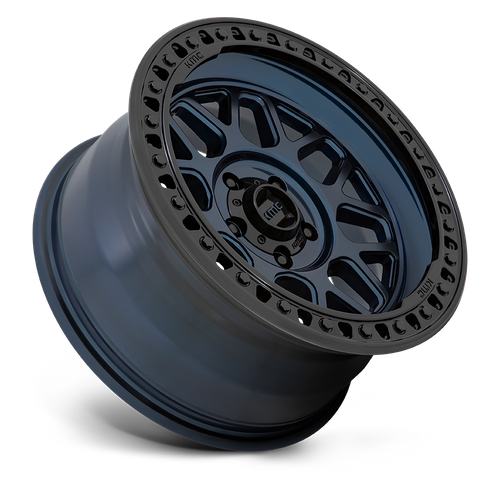 KMC KM549 GRS 18x8.5 8x170 Wheel, Midnight Blue with Gloss Black Lip