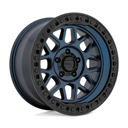 KMC KM549 GRS 18x9 Wheel, 5x127 Bolt Pattern, -12 Offset, Midnight Blue with Gloss Black Lip