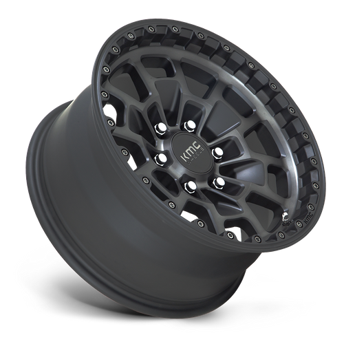 KMC KM718 Summit 17-Inch Satin Black Gray Tint Wheel, 6x5.5 Bolt Pattern