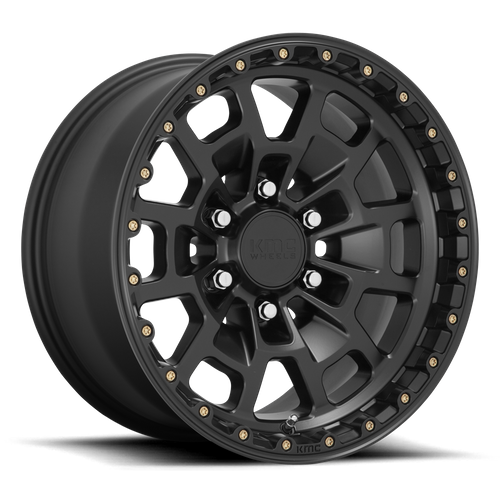 KMC KM718 Summit 17x8.5 Wheel, 5x127 Bolt Pattern, Satin Black
