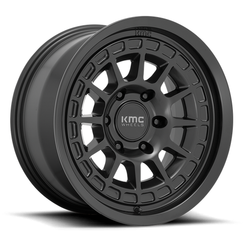 KMC KM719 Canyon 17x8 Satin Black Wheel, 6x5.5-Inch Bolt Pattern, 35mm Offset