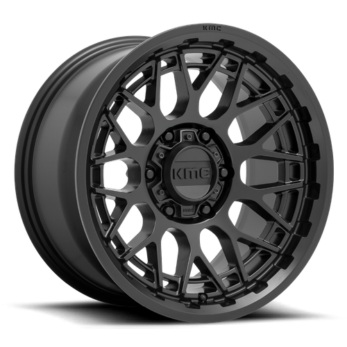 KMC KM722 Technic 20x9-Inch Satin Black Wheel, 6x5.5-Inch Bolt Pattern, 0mm Offset