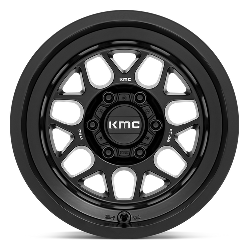 KMC KM725 Terra Satin Black 18x8.5 Wheel, 6x5.5 Bolt Pattern, -10 Offset