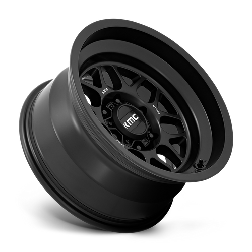 KMC KM725 Terra 18-Inch Satin Black Wheel, 5x5 Bolt Pattern, -10 Offset