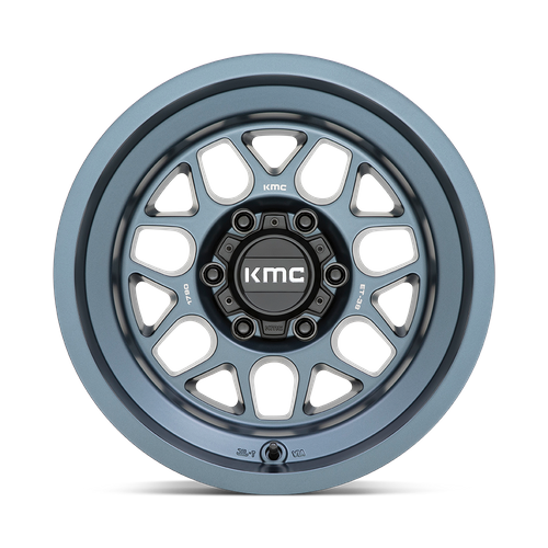 KMC KM725 Terra 17x9 Wheel, 5x5.0 Bolt Pattern, -38 Offset, Metallic Blue
