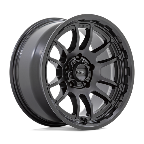KMC KM727 Wrath 17-Inch Satin Black Wheel, 17x8.5, 6x5.5 Bolt Pattern, +0 Offset