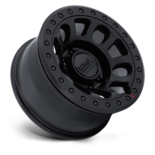 KMC E25 Beadlock 17x9 Inch Wheel with -38 Offset in Blackout Finish