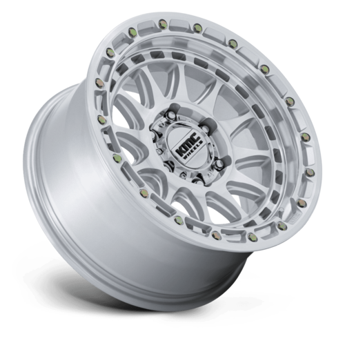 KMC KM556 CRUX 18x9 8x180 Gloss Silver Machined Face Wheel
