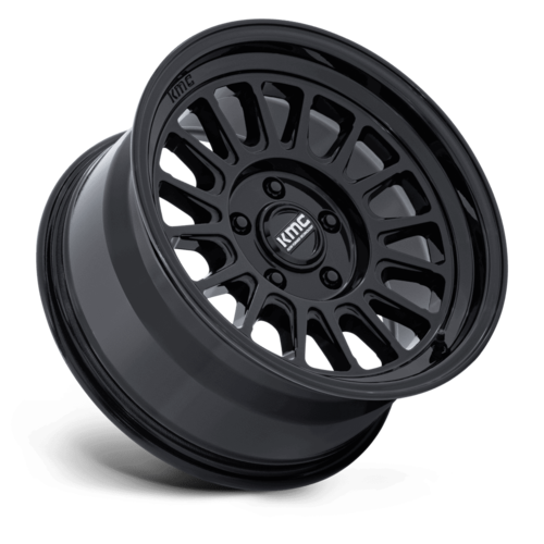 KMC KM733 Impact FFT 17x8 Gloss Black Wheel, 6x5.5 Bolt Pattern, +32 Offset