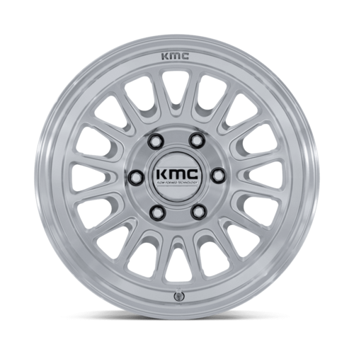 KMC KM733 Impact FFT 17x8 6x130 Gloss Silver Machined Face Wheel