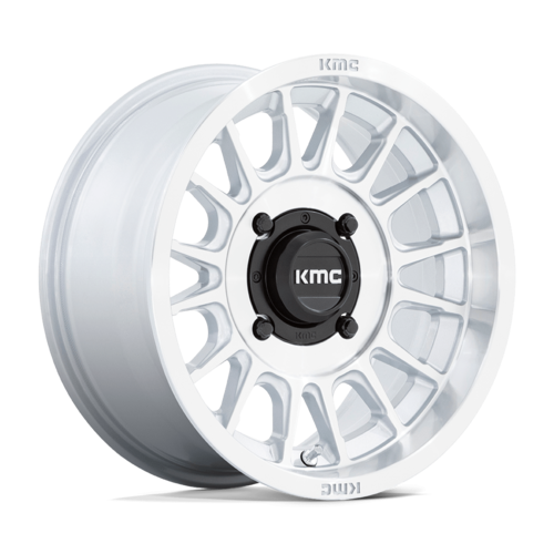 KMC Powersports KS138 Impact UTV Wheel, 15x7, 4x156 Bolt Pattern, +10 Offset, Silver Machined Face