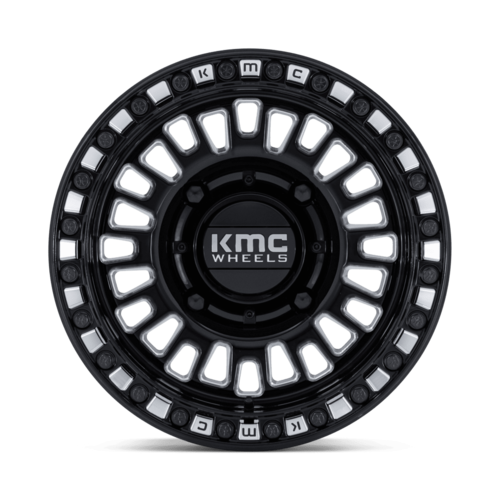 KMC Powersports KS242 Aztec UTV Beadlock Wheel 15x10, 4x156, Gloss Black Milled