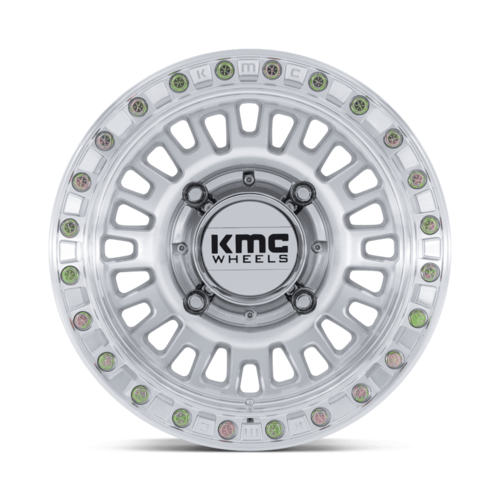 KMC Powersports KS242 Aztec UTV Beadlock Wheel - 15x7, 4x137, +38 Offset, Machined
