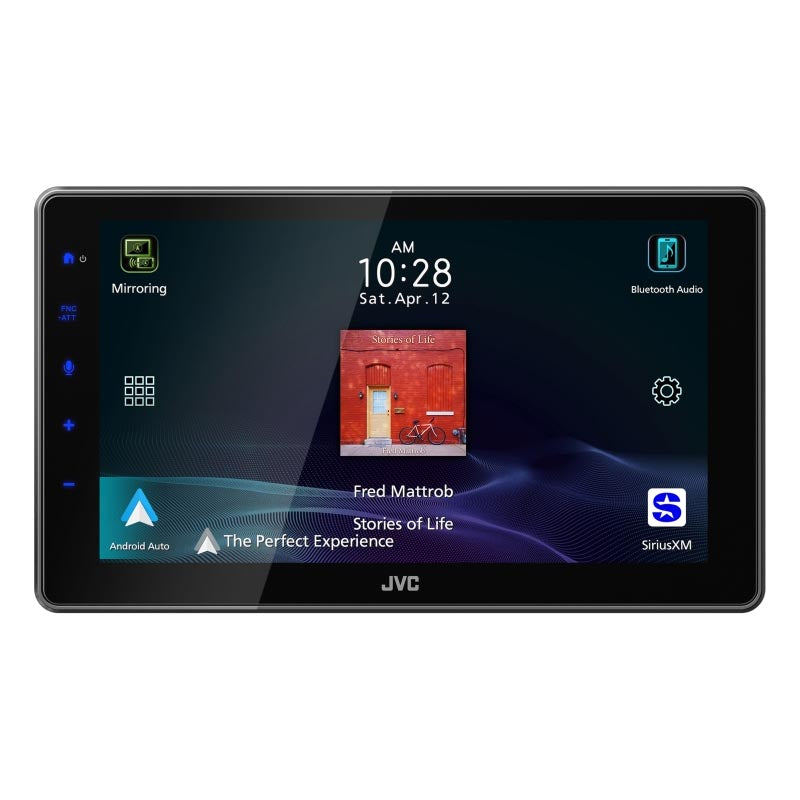 JVC KWZ900W Digital Media Receiver with 9-Inch Floating Screen and Apple CarPlay/Android Auto Compatibility