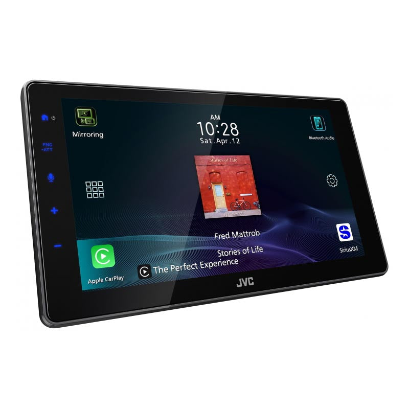JVC KWZ900W Digital Media Receiver with 9-Inch Floating Screen and Apple CarPlay/Android Auto Compatibility